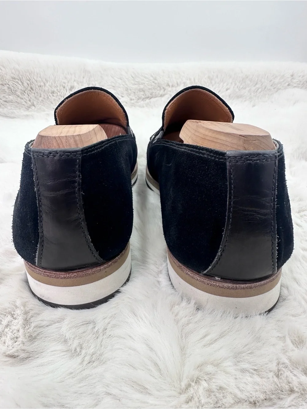 Bontoni Passeggio Black Suede Venetian Loafer Slip On Shoes Men’s 10 NWOT
